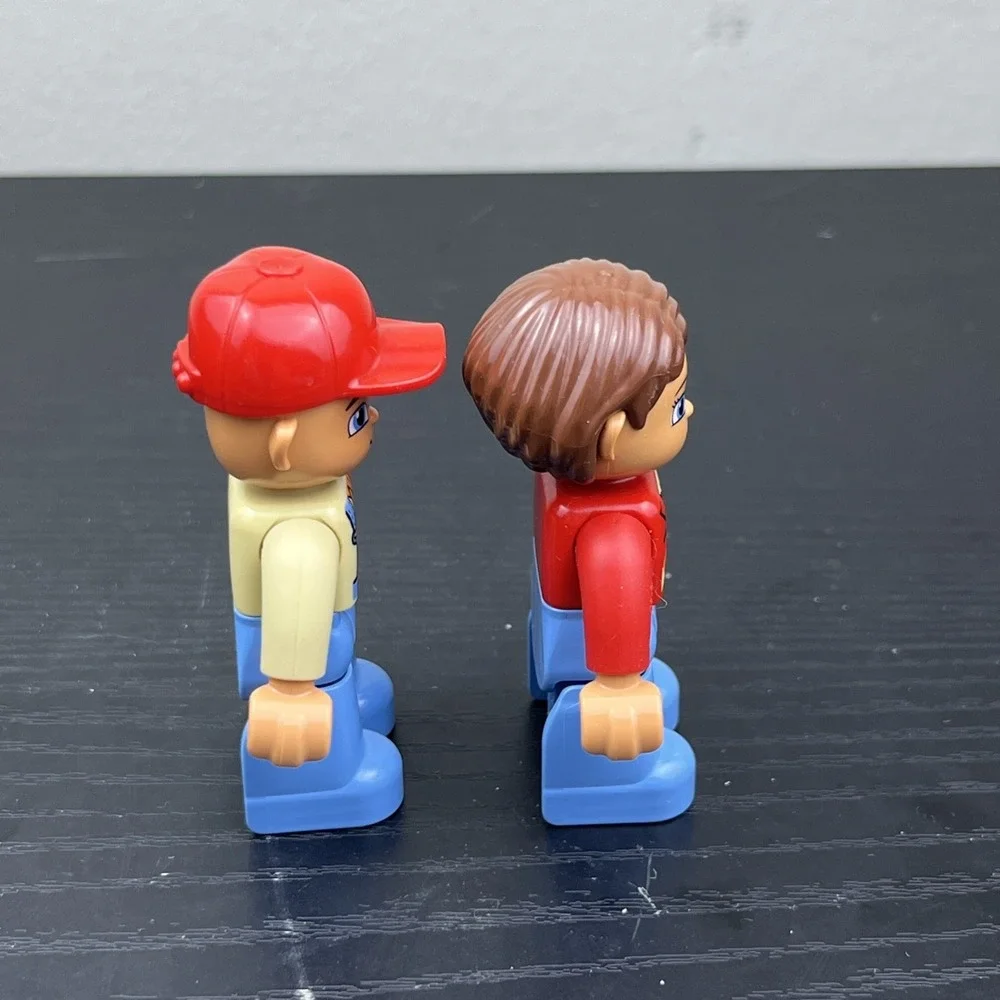 LEGO DUPLO Farmer Figures Lot of 2 Genuine Farm People Minifigures